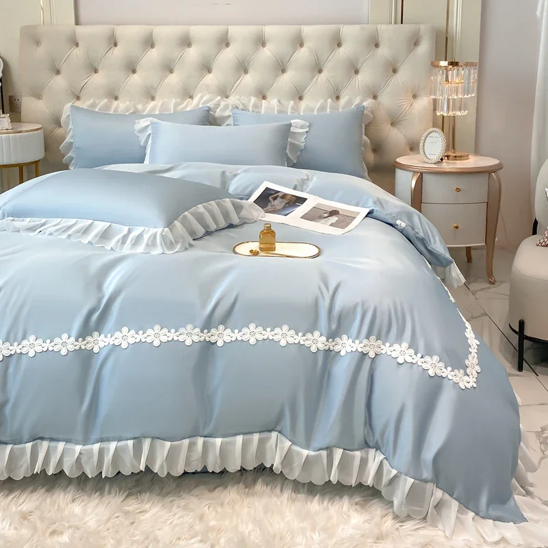 Комплект постельного белья из тенселя NoEnName_Null 4 шт.