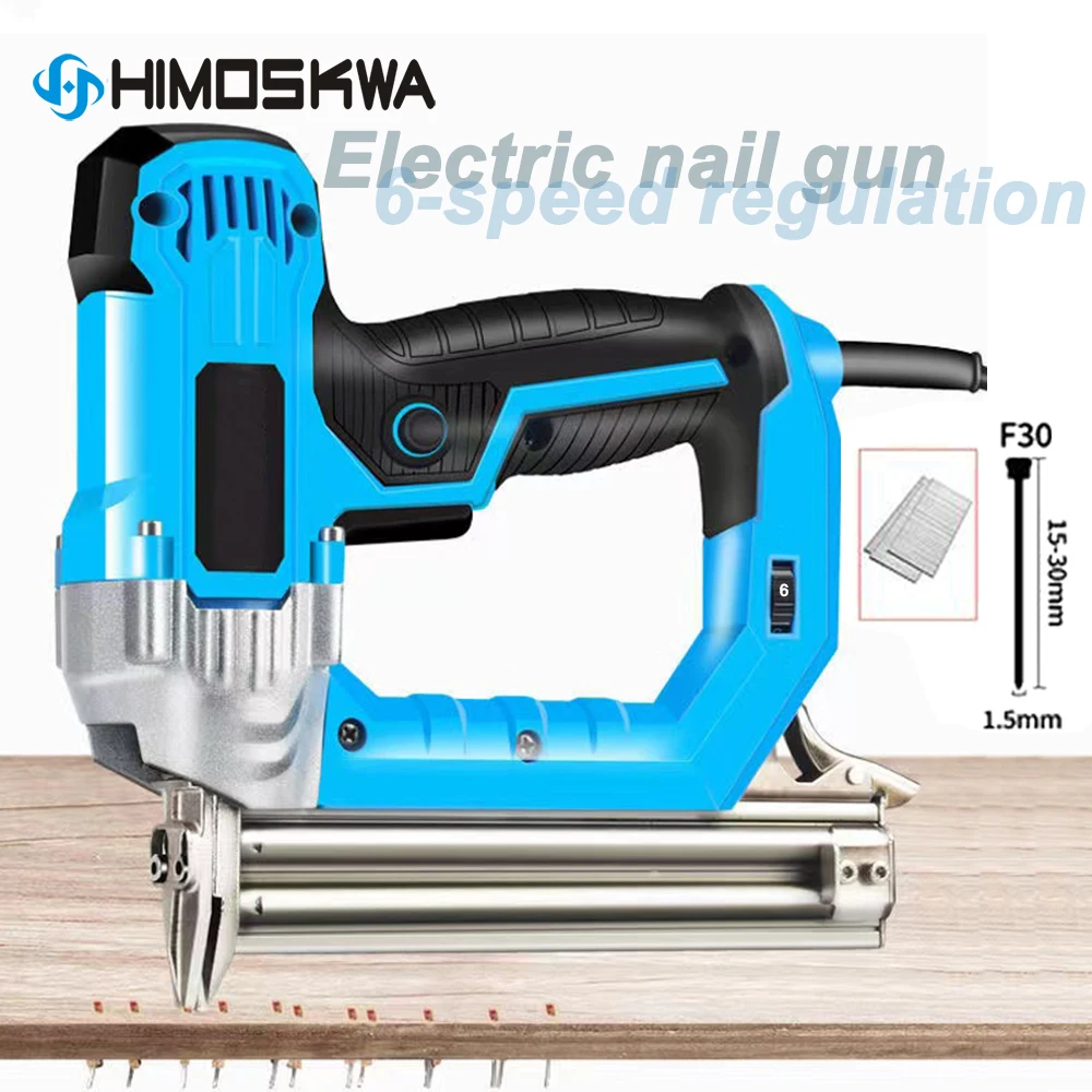 

Electric Nailer and Stapler Furniture Staple Gun for Frame with Staples & Nails Carpentry Woodworking Tools F30 Straight Nail