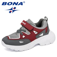 bona 2022 new designers sneakers girls sport shoes child leisure trainers casual breathable kids running shoes kids footwear