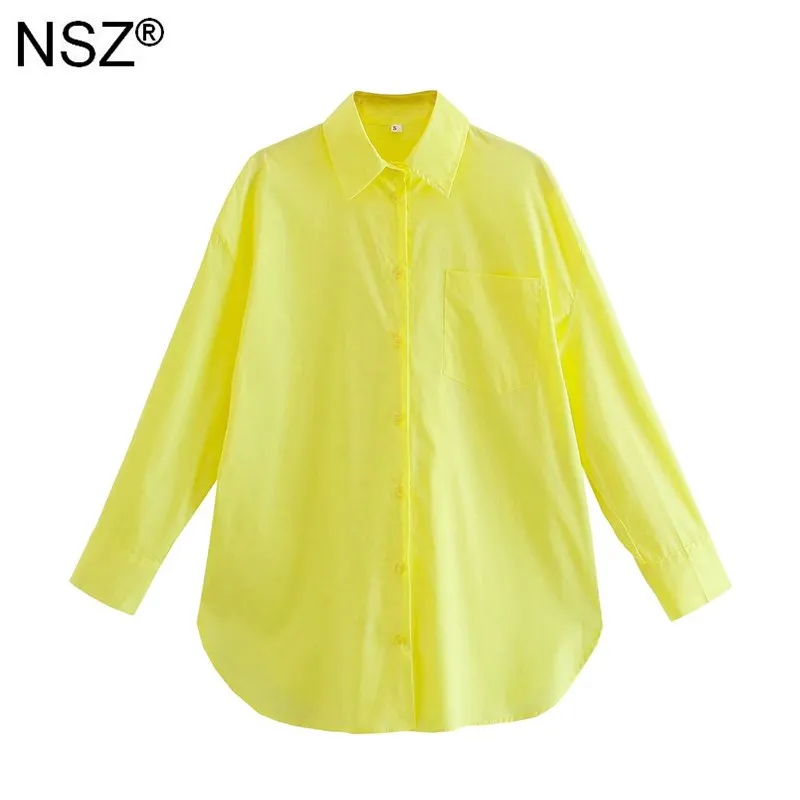 Женская хлопковая блузка с длинным рукавом отложным воротником |