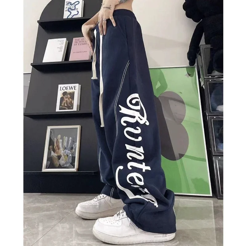 

Джоггеры с широкими штанинами, спортивные брюки в Корейском стиле, одежда в стиле Харадзюку, Y2K, женская уличная одежда, спортивные брюки оверсайз с парашютом