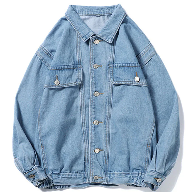 

Fashion 2022 Streetwear Korean Style Students Cowboy Jacket Hombre Men's Denim Jacket Loose Casual Jacket Jaqueta Masculino