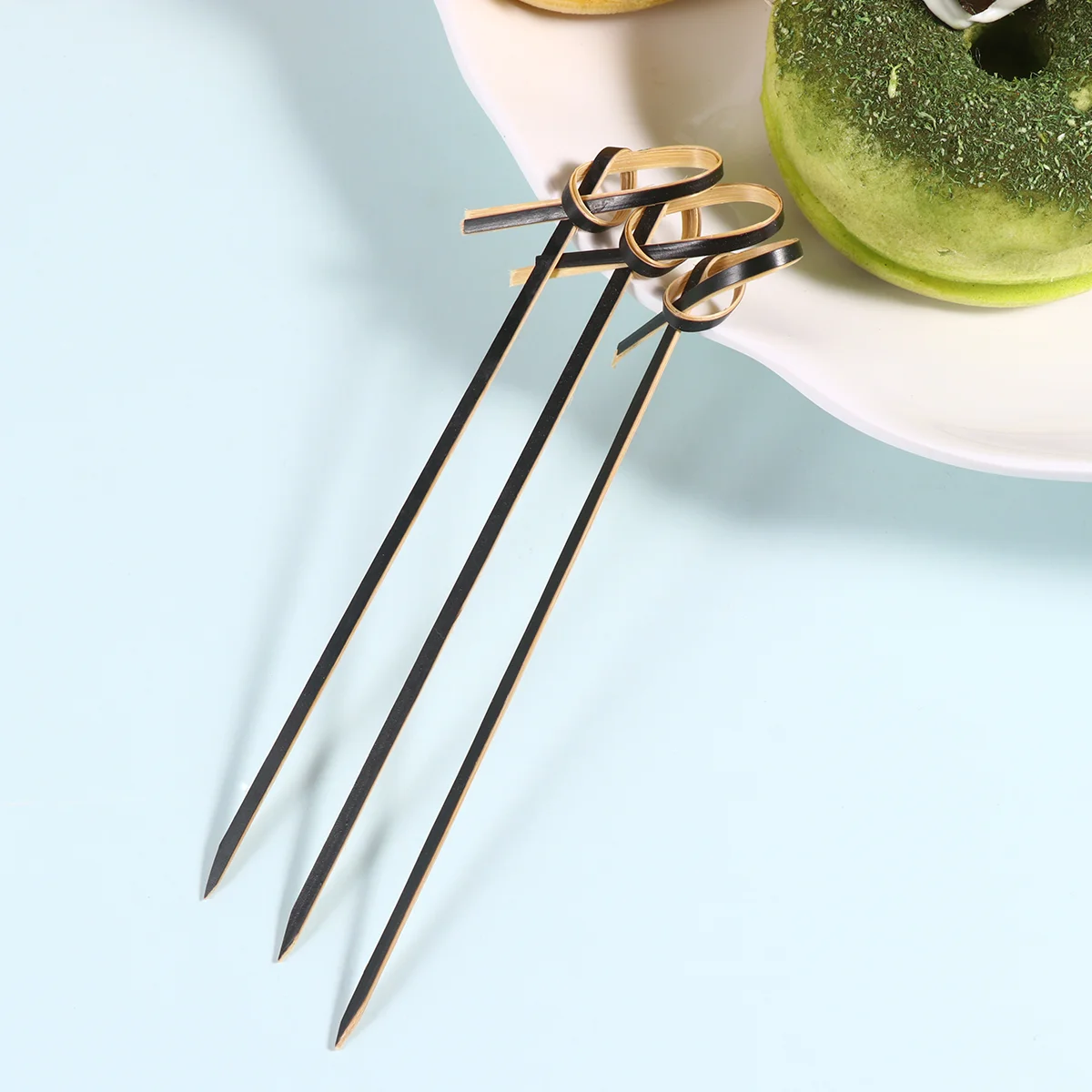 

Picks Cocktail Toothpicks Skewers Toothpick Pick Appetizer Appetizersknot Loopedparty Wooden Fancyheart Sandwichaccessories