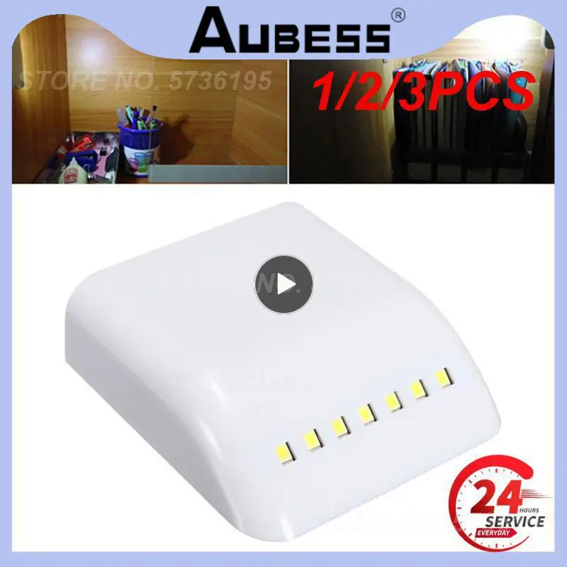 1/2/3 шт. сенсорный светильник для шкафа 7 светодиодов