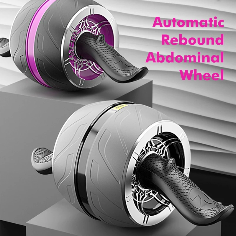 

Automatic Rebound Abdominal Wheel, Abdominal Exercise Roller for Gym,Domestic Abdominal Exerciser for Adults|Home Fitness Equipm