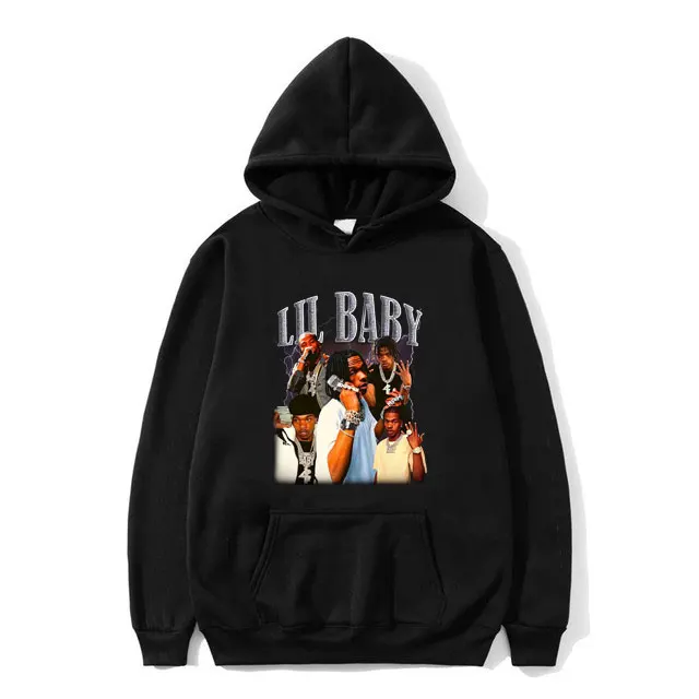 

Limited Rapper Lil Baby Graphic Hoodie Tops Men's Hip Hop Rock Long Sleeve Sweatshirt Men Women Fashion Casual Oversized Hoodies