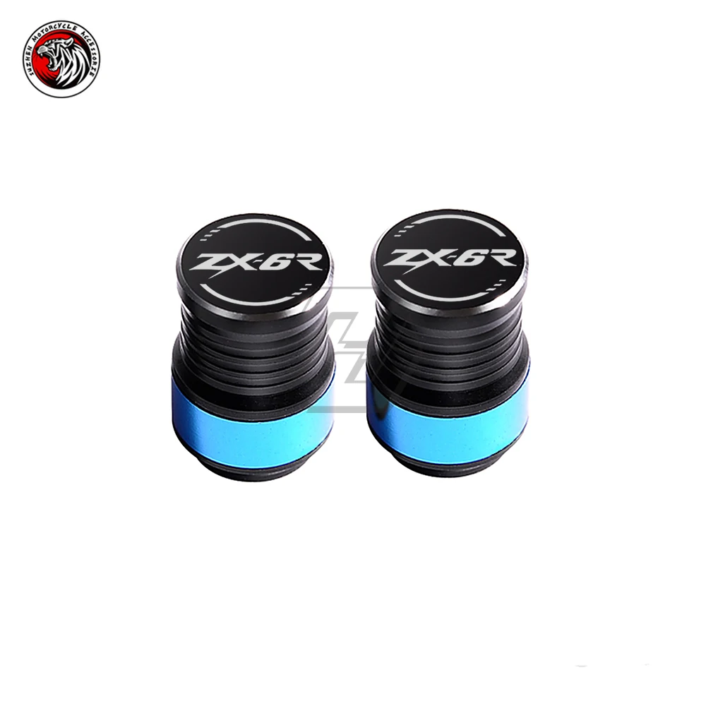 

Motorcycle Accessories Wheel Tire Valve Caps Covers Fits for Kawasaki ZX-6R ZX6R All Year