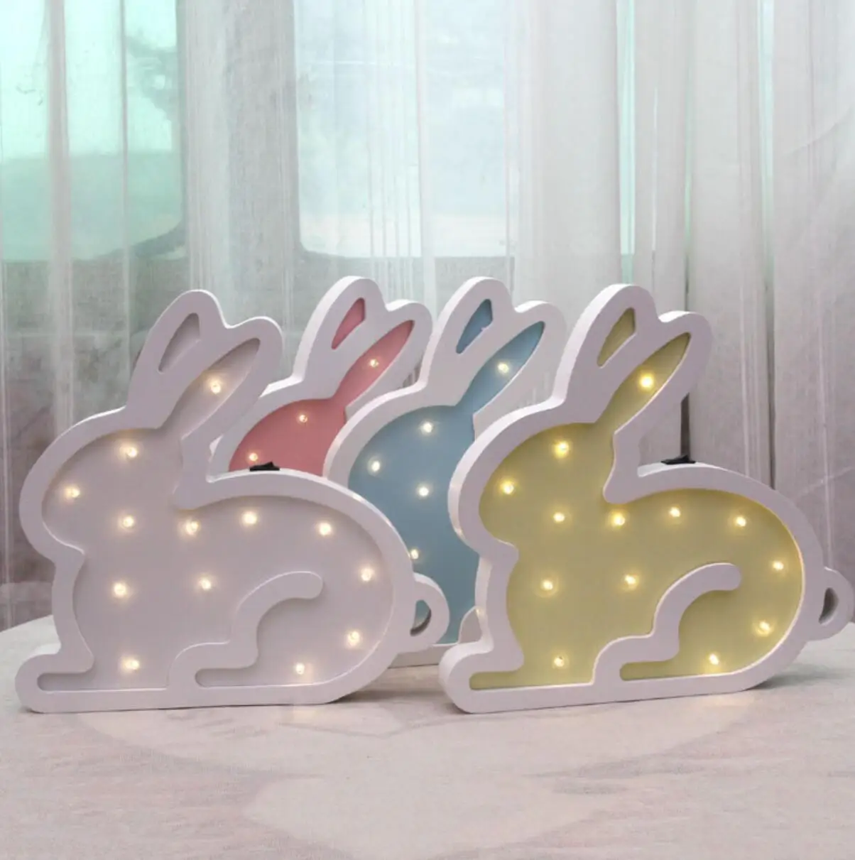 Ins night light feeding light children's lovely rabbit light