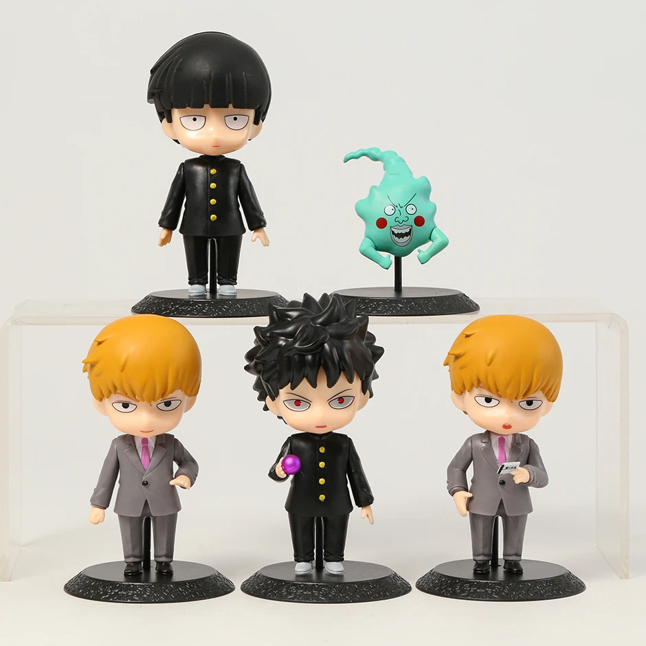 

Model Figural Mob Psycho 100 Shigeo Ritsu Kageyama Reigen Arataka Figures Collectible PVC Nice Toys 5pcs/set