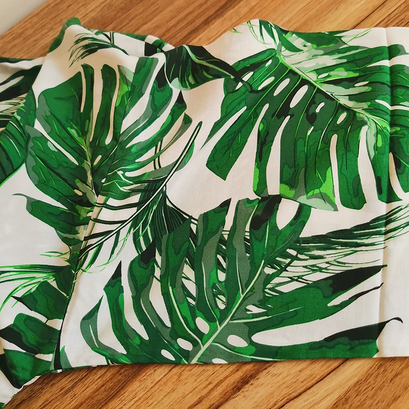 Women Cotton Robes Tropical Leaf Robes Bride Robe Bridal Robes Bridesmaid Robes Wedding Gift Leaf Sleepwear Bathrobe