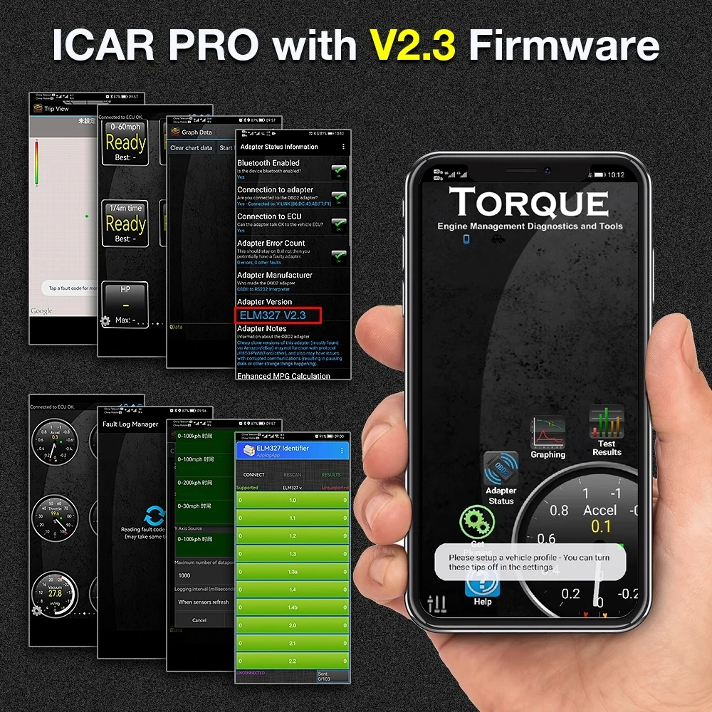 Vgate iCar Pro блютуз 4 0/3 0/wifi OBD2 сканер для Android/IOS Авто Elm 327 Автомобильный