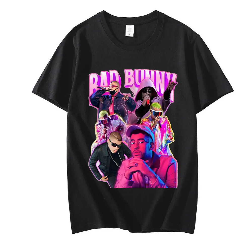 

Hot Sale Men T Shirts Hip Hop Bad Bunny Summer Short Sleeve T-Shirts Cotton Plus Size Oversize Tee Shirt Unisex Graphic T Shirts