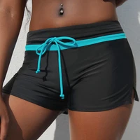 s 3xl women swimsuit panties lacing adjustable swimwear slim beach shorts pure color swimming bottoms new summer
