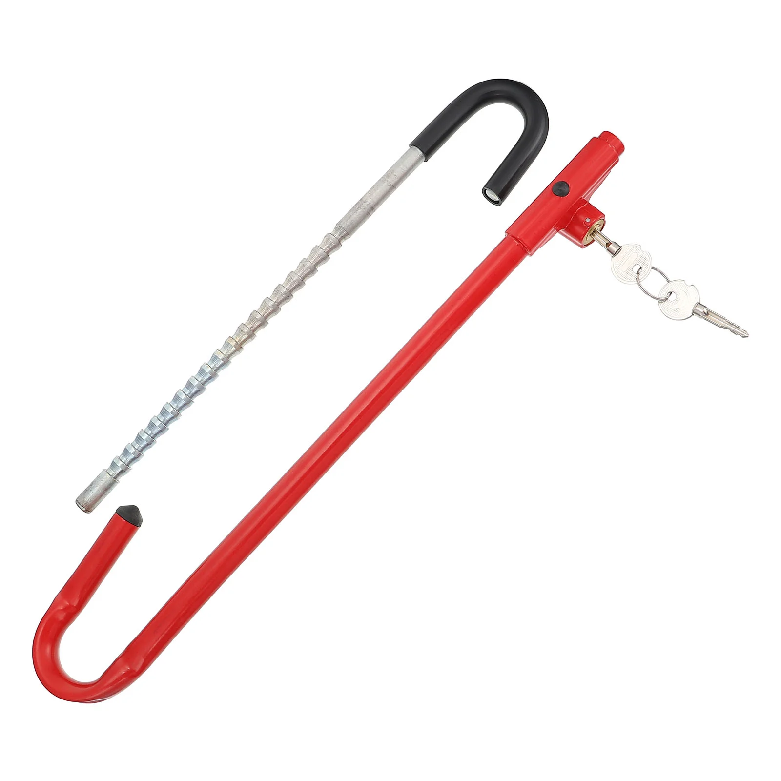 

1pc Durable Practical Excellent Retractable Lock Car Safety Product Steering Wheel Lock Car Anti-Theft Lock