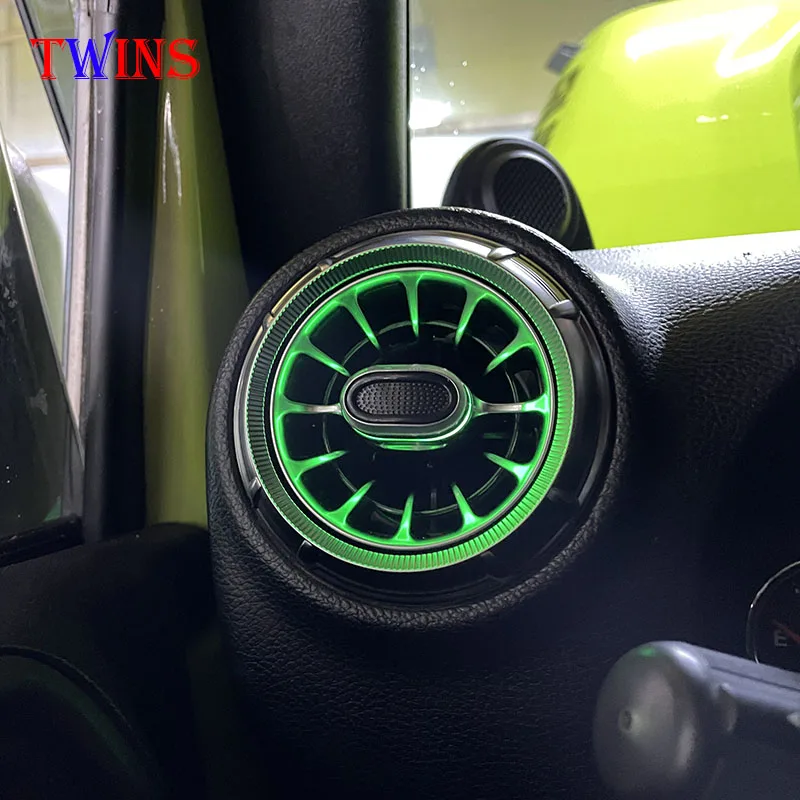 Led ambient light turbine air vent for Wrangler JK JL ambient light for Jeep Wrangler JK 2007-2022 air vent