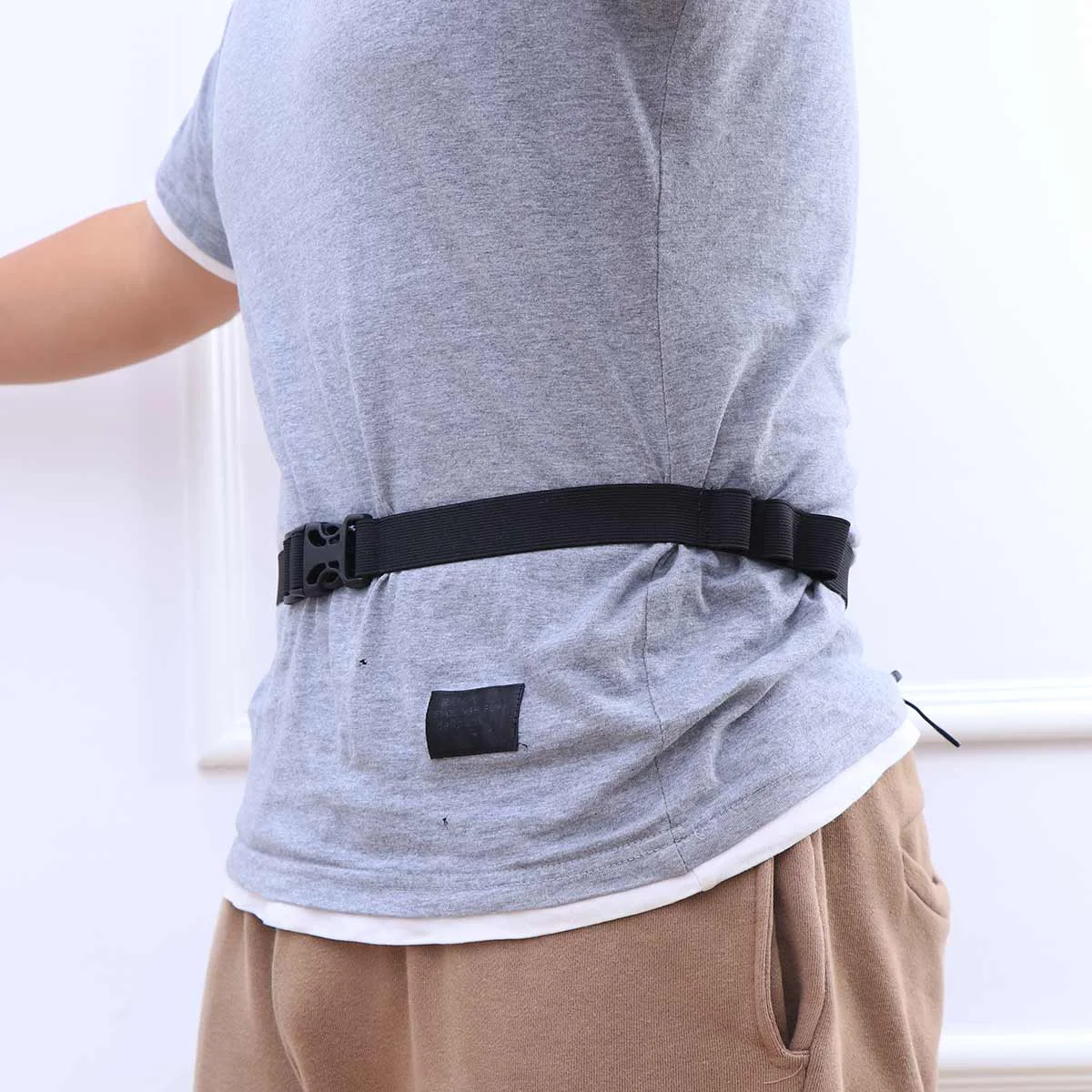 

Outdoor Sports Belt Multi-function Match Number Plate Fixed Belt Running Competition Waist Belt (Black)