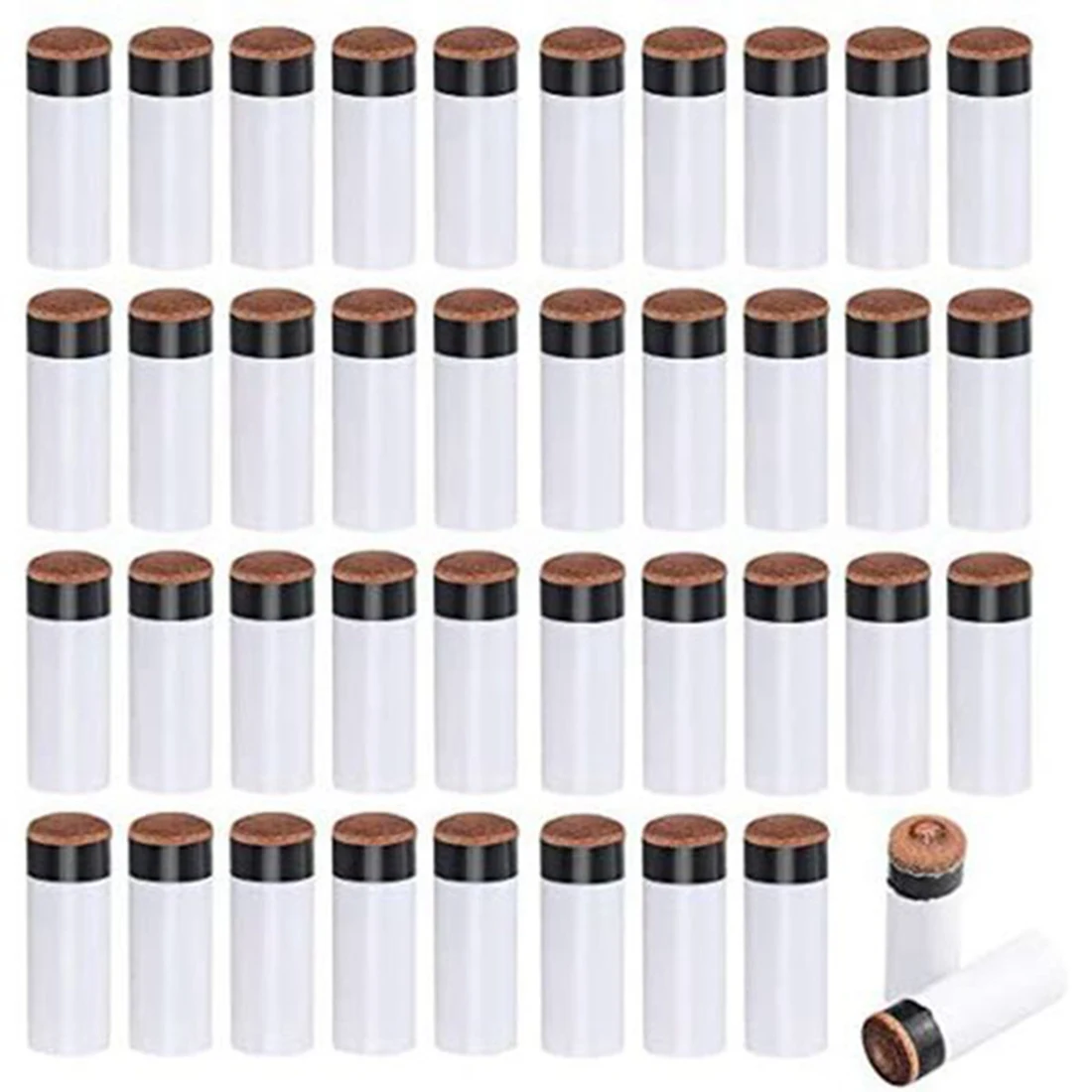 

40 Pieces Billiard Cue Tips12MM Billiard Cue Tips Replacement Screw Tips Set with Pool Cue Stick Ferrules for Nine Ball