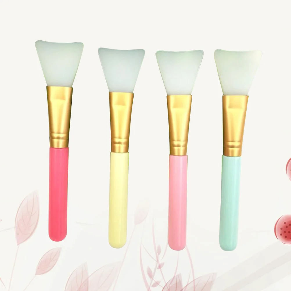 

4pcs Brushes Professional Skin Care Brushes Makeup Brush DIY for (Silica
