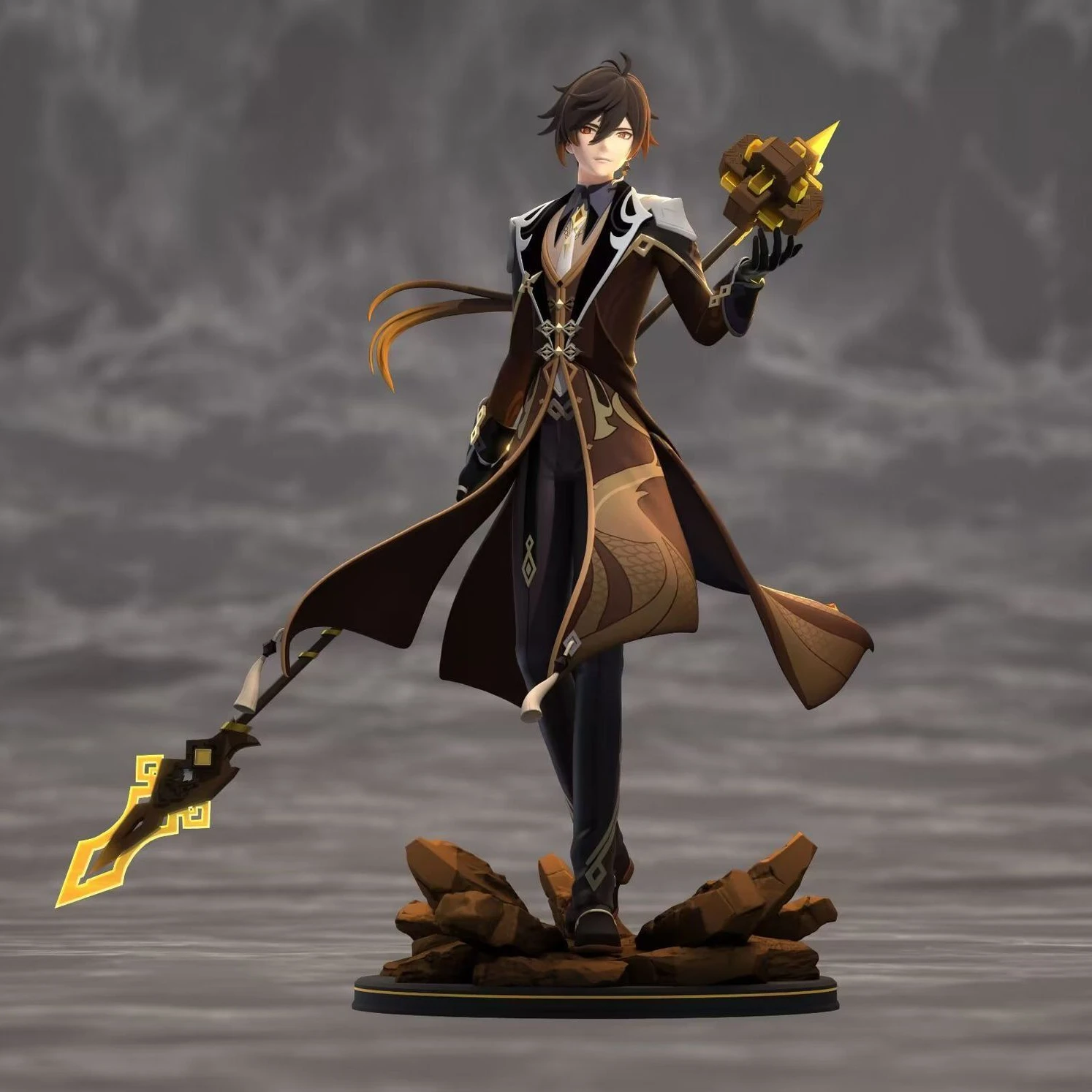 

Фигурка ударопрочная Genshin, украшение комнаты Zhongli, кавайная оригинальная аниме экшн-фигурка, бесплатная доставка, игрушка для детей, подарок на день рождения