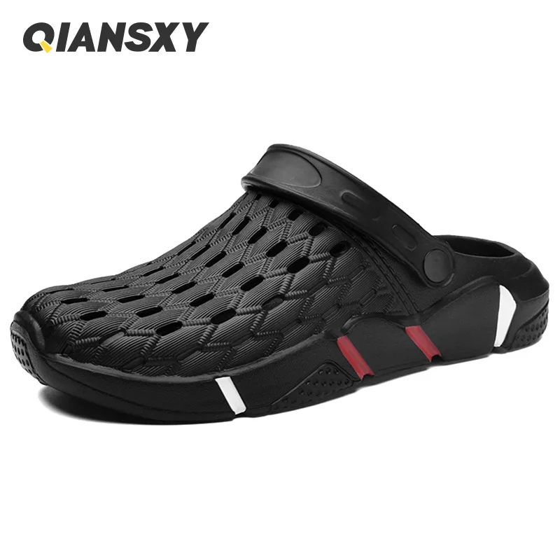 

Summer Slippers For Men Beach Male Sandal Anti-Slip Fashion Casual Luxury Outdoor Black Driving Slippers Shoes Chinelo Masculino