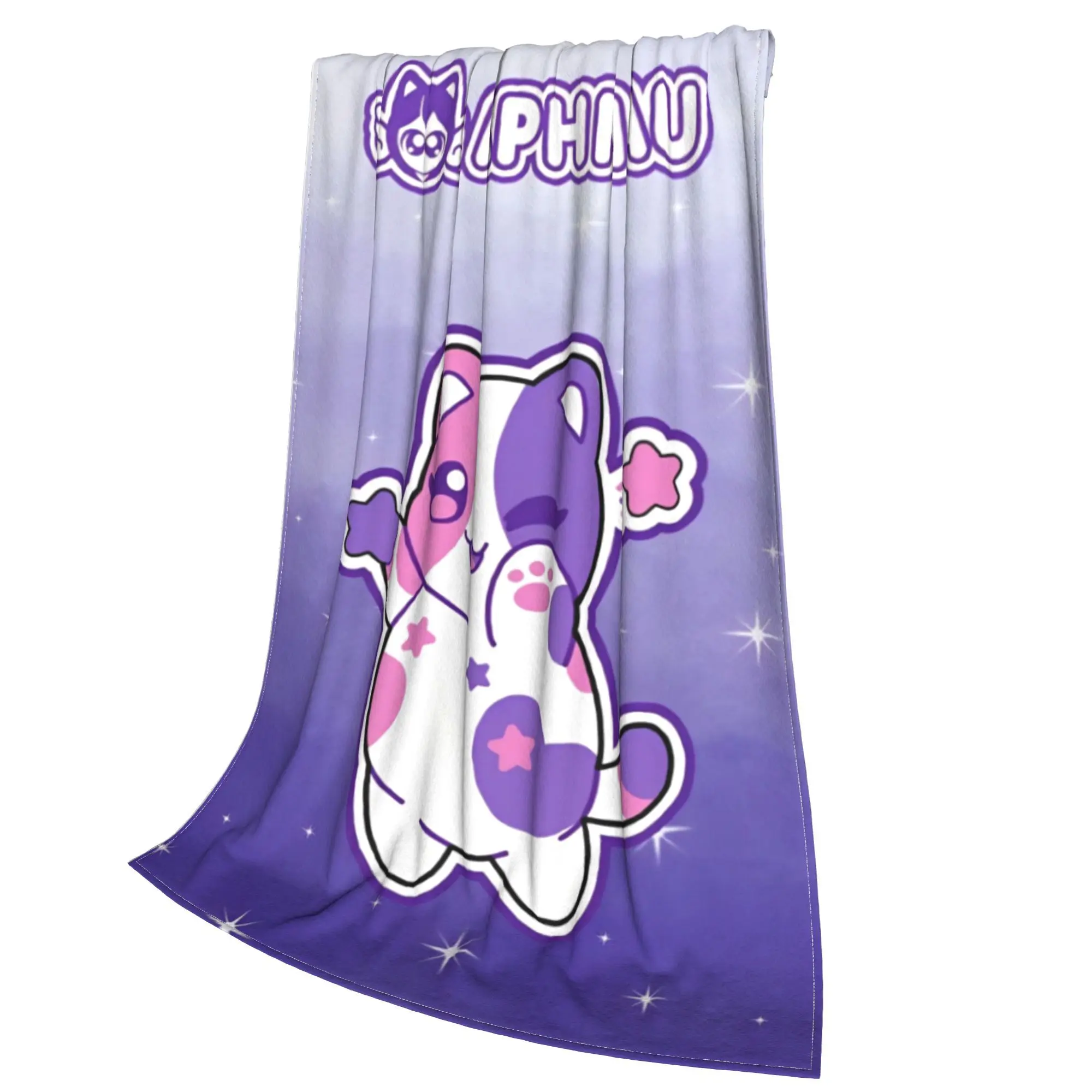 Фото APHMAU kawaii кошки одеяла легкие тонкие фланелевые лечебные подарки пледы покрывала №3
