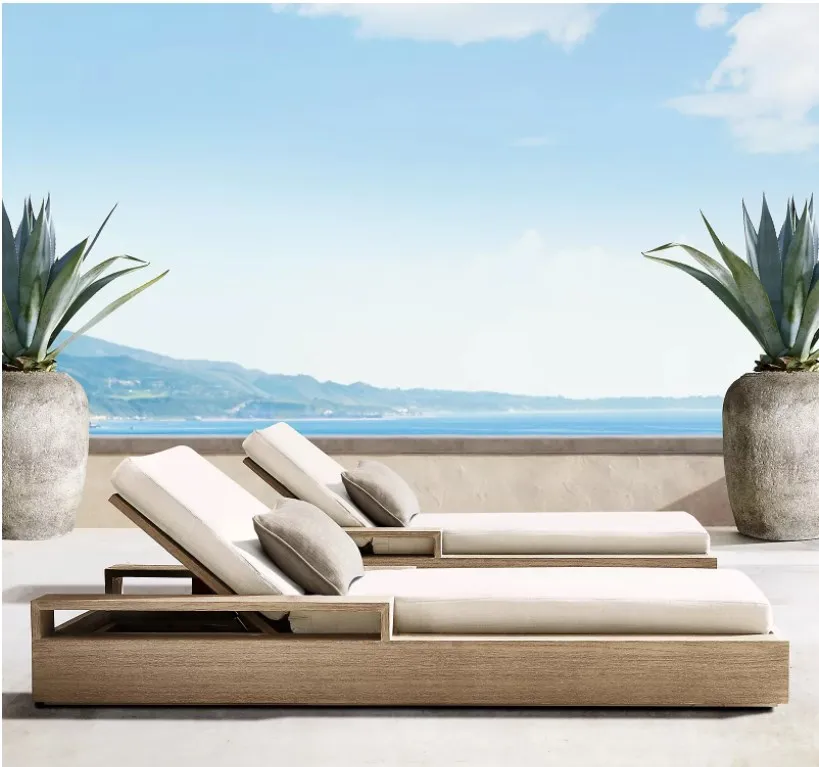 

Outdoor garden sets lounge chair sun bed pool wood furniture teak chaise