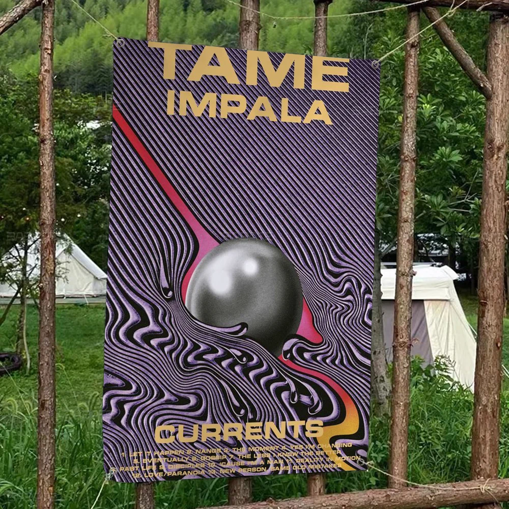 Tame Impala психоделический красочный флаг настенный богемный баннер Мандала