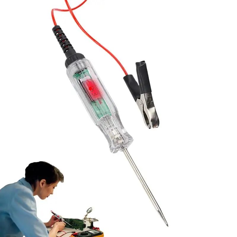 

Best Car Voltage Circuit Tester Digital Display Universal Electrical Equipment Long Probe Pen Light Bulb Tester For Car Off Road