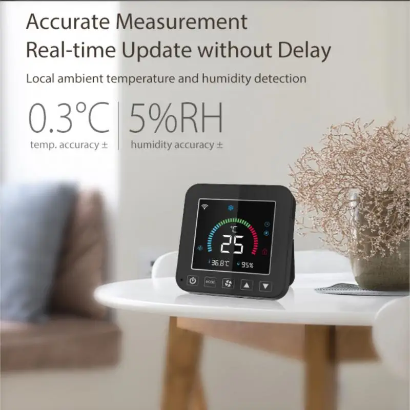 

Tuya WiFi IR Smart Air Conditioner Thermostat Intelligent Linkaged With Temperature Sensor Via Smart Life App Alexa Google Home
