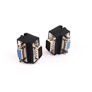 Angle 90 Degree DB 9 Pin 9pin DB9 RS232 Male To Female Extension Cable Adapter Convertor