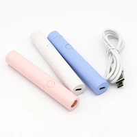 new mini portable pen led nail light therapy machine rechargeable nail lamp dryer therapy machine ultraviolet nail baking lamp