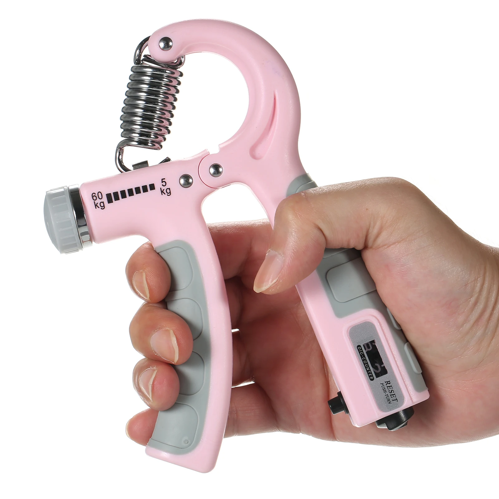 

Усилитель ручного захвата с счетчиком 5-60 кг, регулируемое сопротивление, фитнесс, для наращивания мышц, тренировки запястья