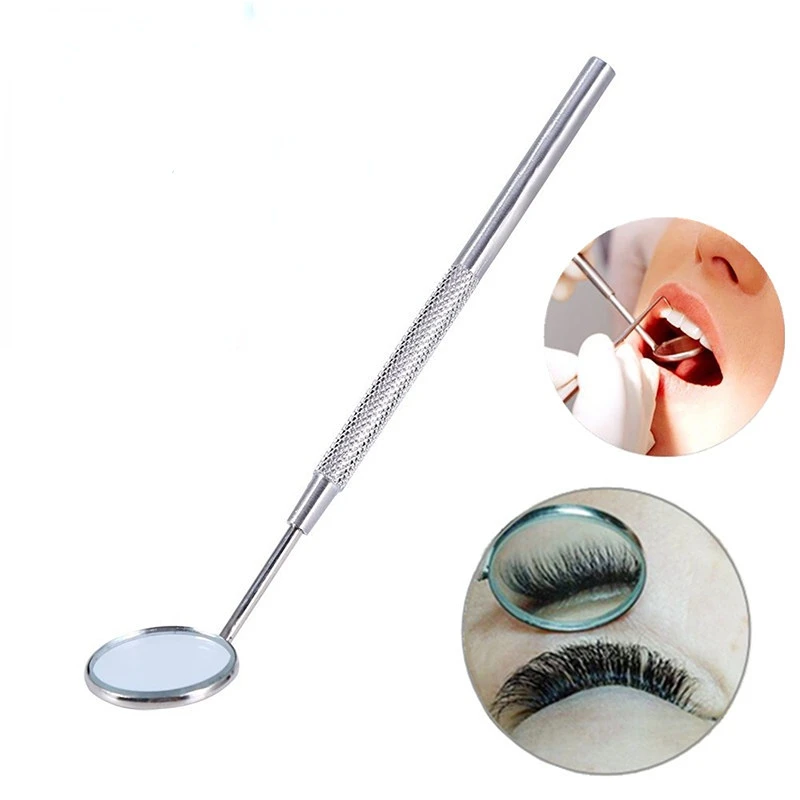 1Pcs False Eyelash Extension Checking Mirror Dental Mouth Looking Glass Teeth Whitening Clean Oral Care Clean Beauty Makeup Tool