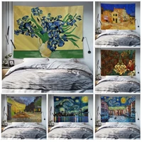 van gogh art wall tapestry art science fiction room home decor wall hanging home decor