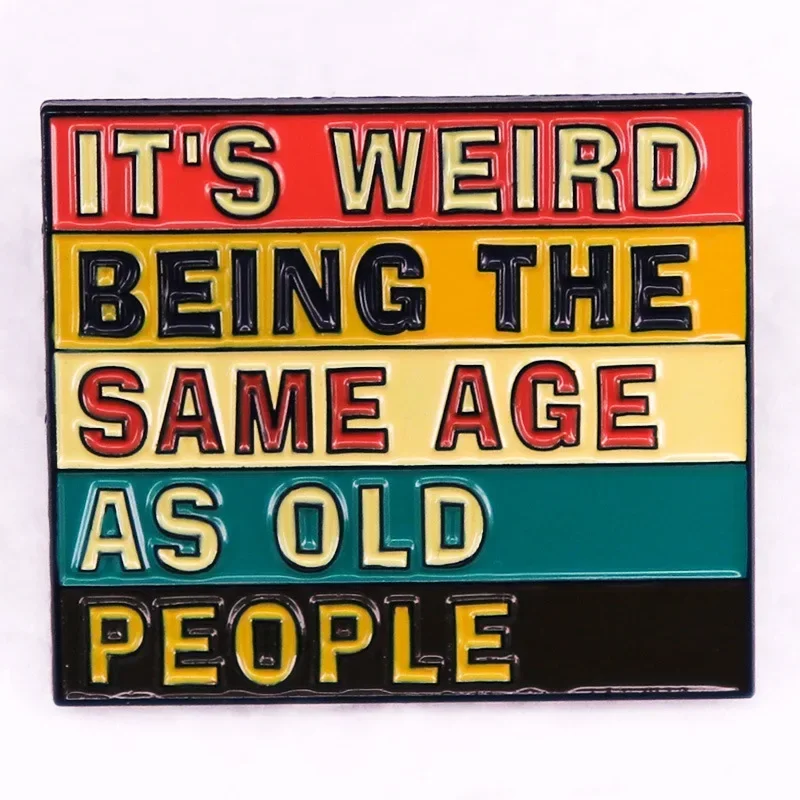 

Retro Poster Art Letters Metal Enamel Clothes Hat Bag Coats Lapel Badge Brooch Pin