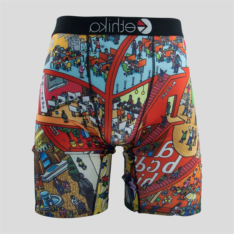 Men Underwear Breathable Sexy Men's Panties Lingerie Underpants Male Plus Size L-XXXL Man Boxers Fashion Print Boxer Trunks