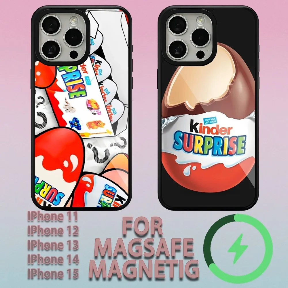 Чехол Для Телефона Troll Egg Kinder Surprise iPhone 11/12/13/14/15 Plus Pro Max С Магнитной Крышкой