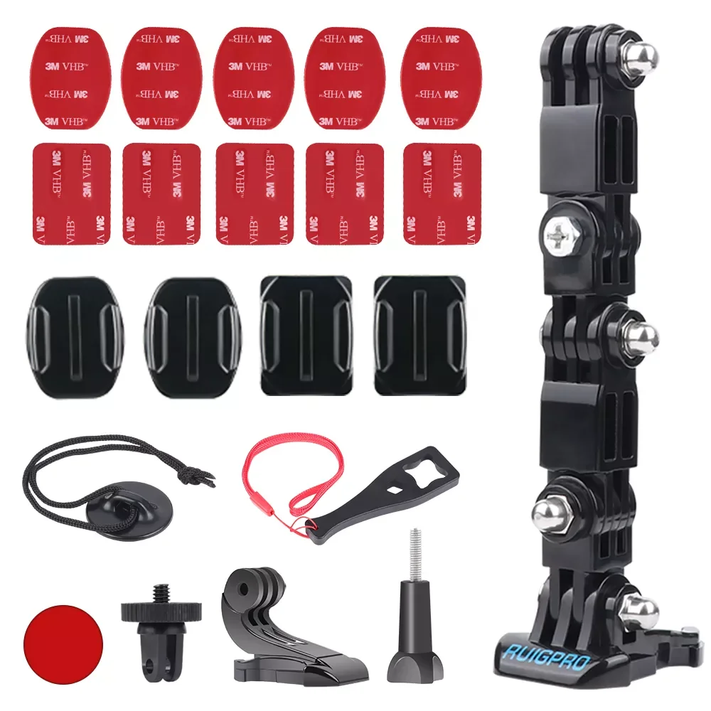 

Helmet Front Side Support Mount Adapter Wind Noise Reduce Foam Windproof Sponge for GoPro Hero 10/9/8/7/6 Black Go Pro Accessory