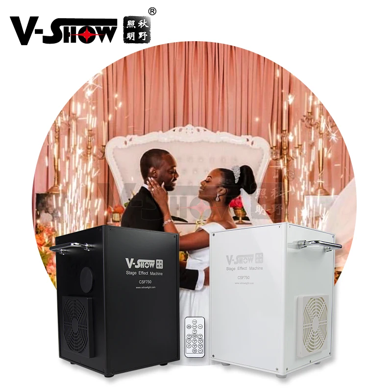 VSHOW CSF750 2 шт. 750 Вт Холодный Искрящийся фонтан для помещений свадебный фонарь с