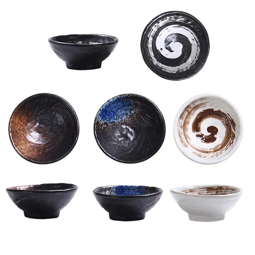 

Bowls Sauce Bowl Dish Set Soy Seasoning Condiment Japanese Cups Plateceramic Pinch Dip Appetizer Sushi Reusable Mini Dishes Chip