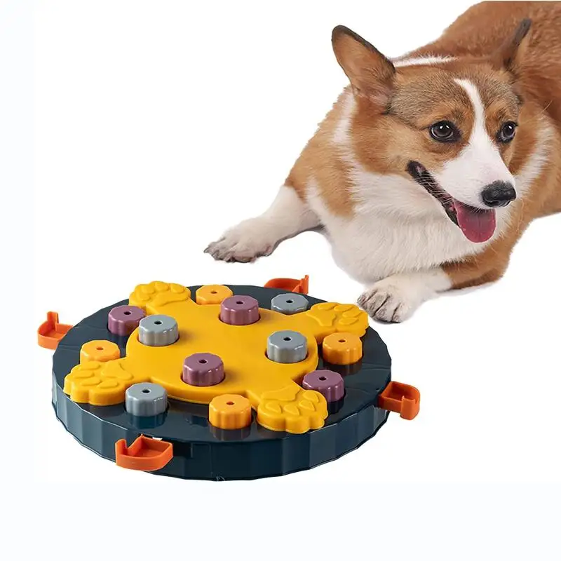 

Игрушка-головоломка для собак, регулируемая интерактивная игрушка-головоломка для обучения IQ и интеллектуального обогащения, прочный дисп...