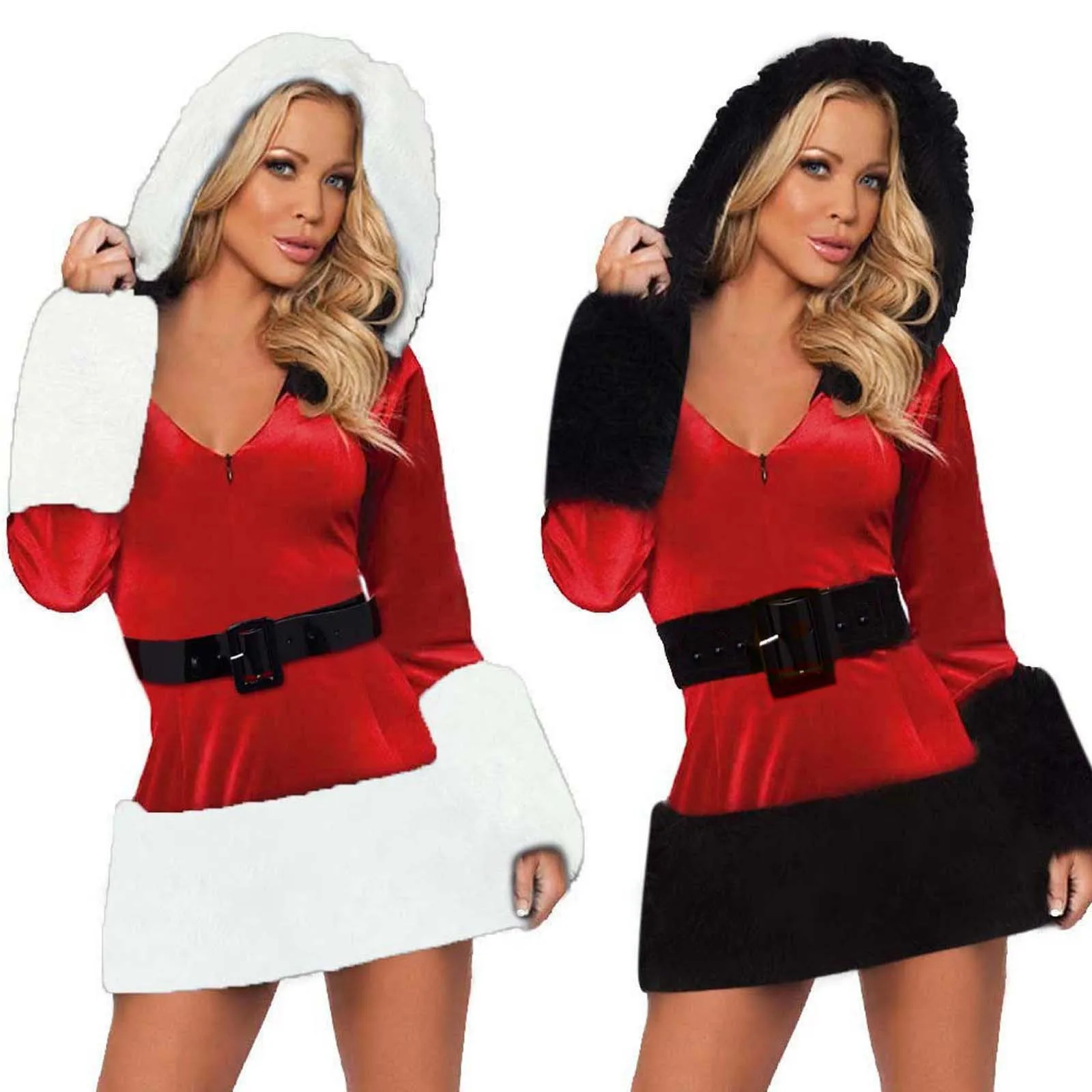 

Женское нижнее белье, рождественское Сексуальное белье, сексуальный V-образный вырез, эротические костюмы, бархатная одежда для сна, Женско...