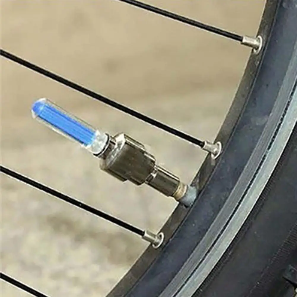

Fine Workmanship Replaceable Battery Auto LED NEON Light Tire Wheel Valve Cap Cycling Accessories