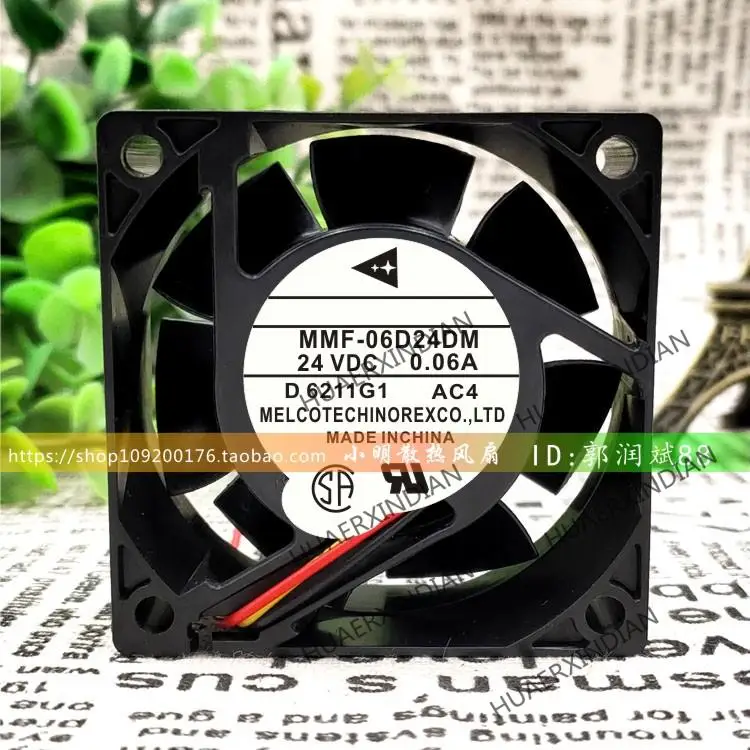 

New MMF-06D24DM AC4/5 6025 24V 0.06A 6CM 3 Cooling Fan Assembly Kit