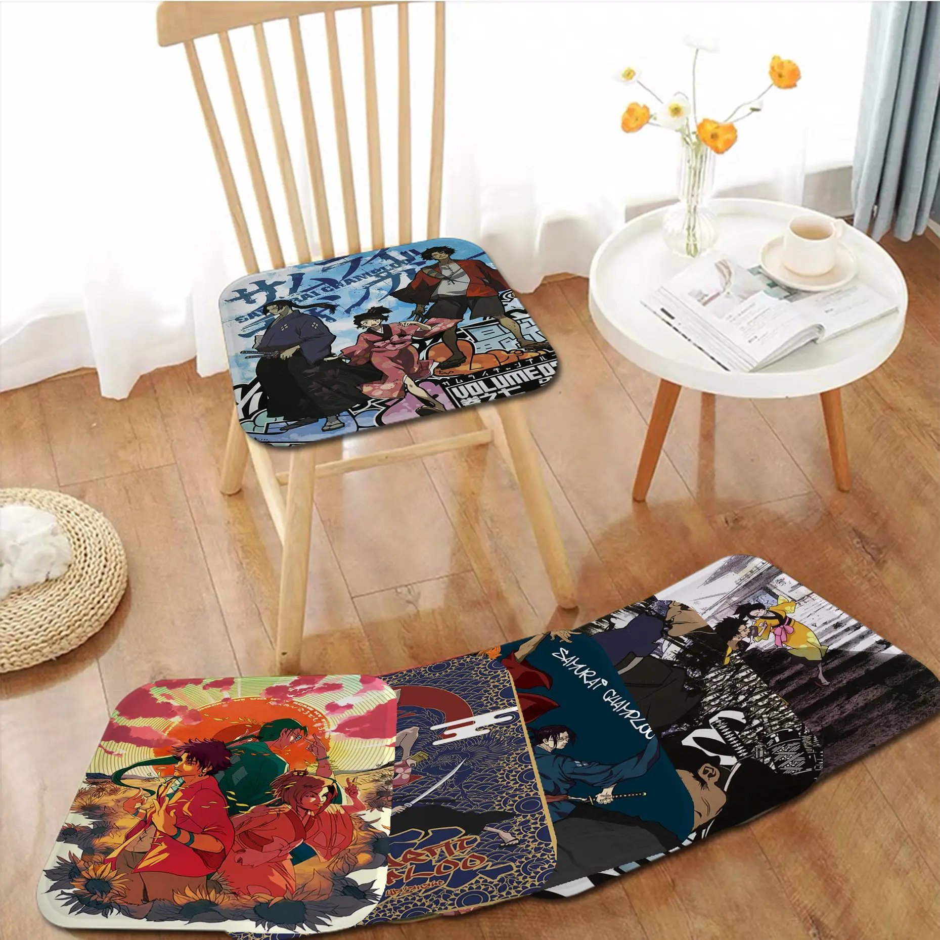 

Samurai Champloo Simplicity Multi-Color Chair Cushion Soft Office Car Seat Comfort Breathable 45x45cm Outdoor Garden Cushions