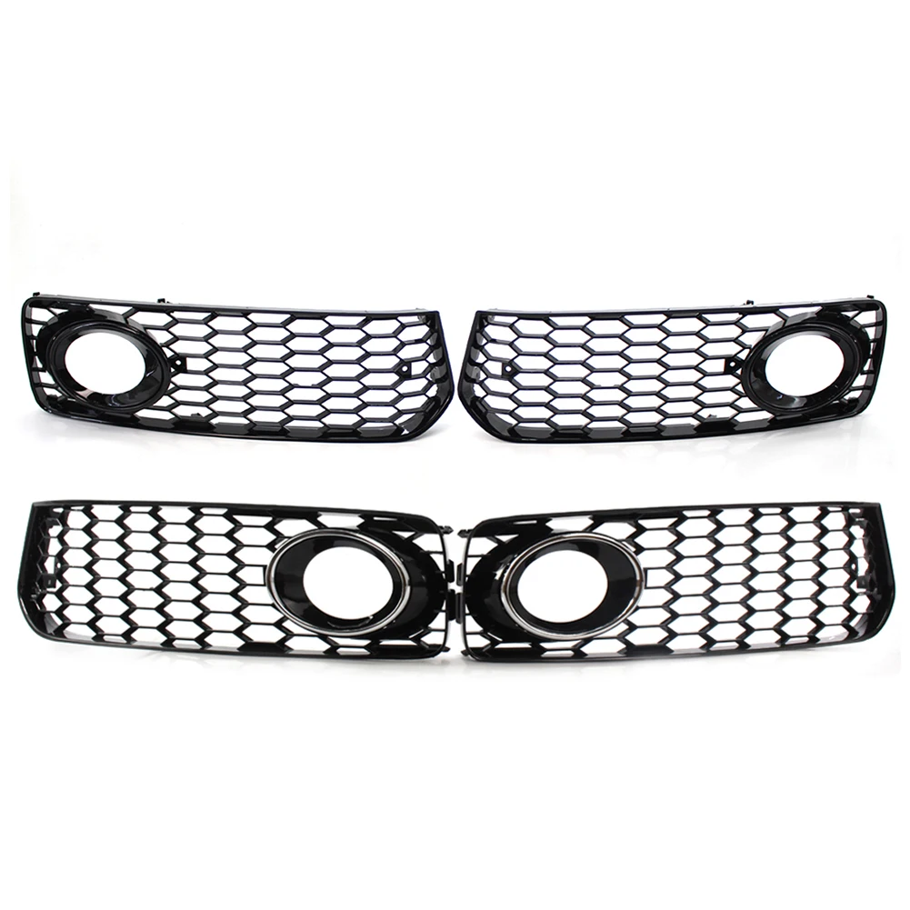 

Car Lights Decoration Frame Accessory Car Front Bumper Grill Mesh Fog Light Cover for Audi A5 S-Line S5 B8 2008-2012 Auto Parts