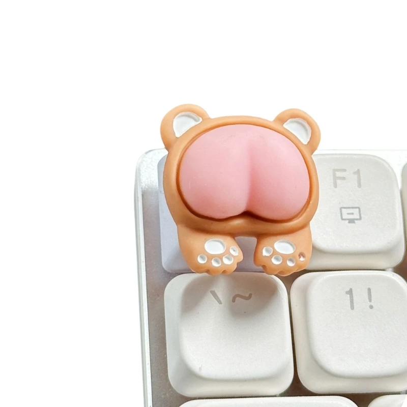Artisanal ABS Keycap 3D Pink Piggy Rabbit Cats Bear Butt для клавиатуры Настройка