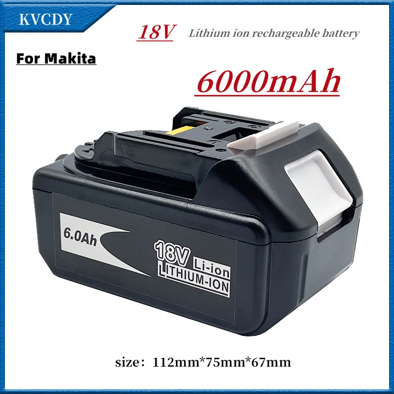 

Аккумуляторная батарея BL1860, 18 в, 6000 мАч, литий-ионная батарея для Makita 18 в, аккумулятор BL1840, BL1850, BL1830, BL1860B, LXT 400 + 3A, зарядное устройство