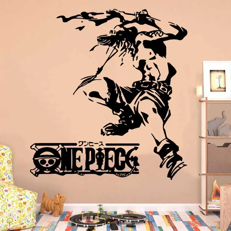 

Japanese movie anime one piece cartoon vinyl wall sticker kids room one piece movie fan bedroom study home decoration sticker 4
