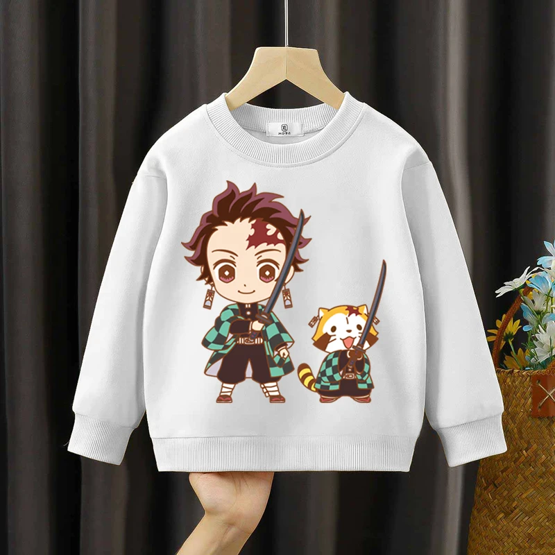 

Harajuku Demon Slayer Hoodies Boys Girls Anime Sweatshirts Casual Fashion 4-16years Kids Hoodie Demon Slayer Children's Clothing